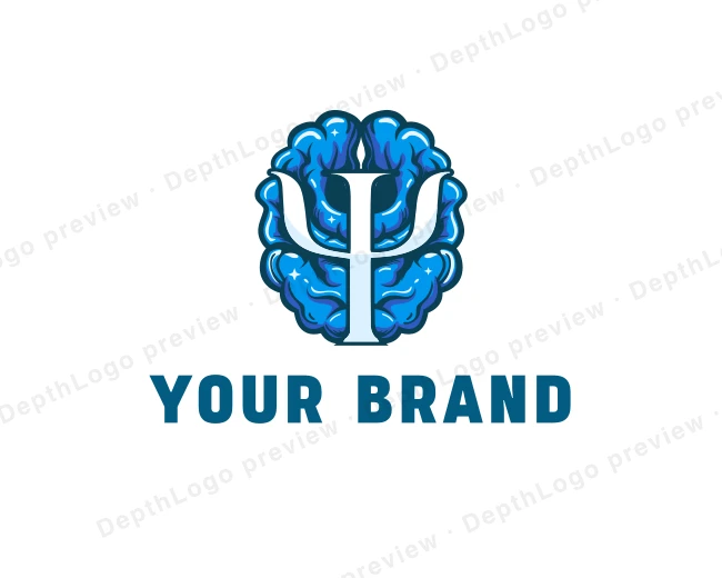 Psychiatry Brain Wellness logo template for Your Brand