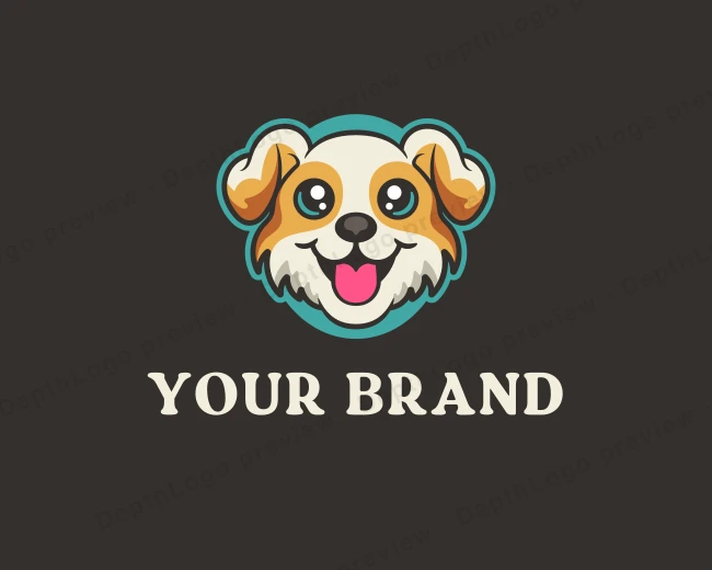 Puppy Dog Pet logo template for Your Brand