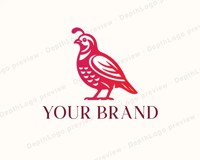 Quail Bird Farm logo template for Your Brand