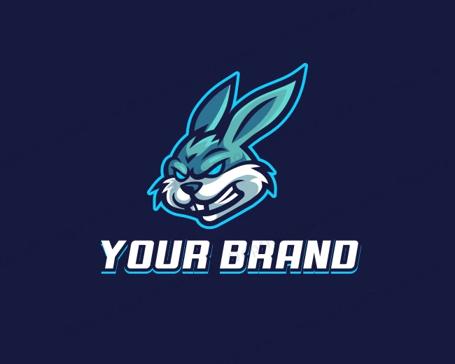 Rabbit Gaming Clan logo template for Your Brand