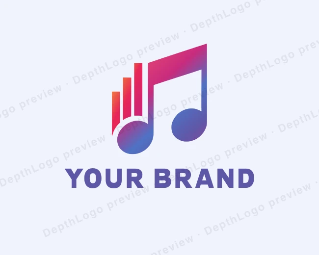 Recording Studio Musical logo template for Your Brand