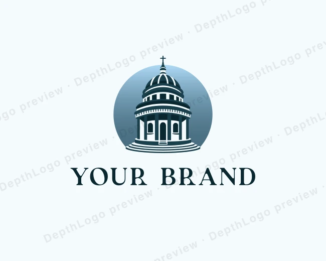 Renaissance Church Monastery logo template for Your Brand