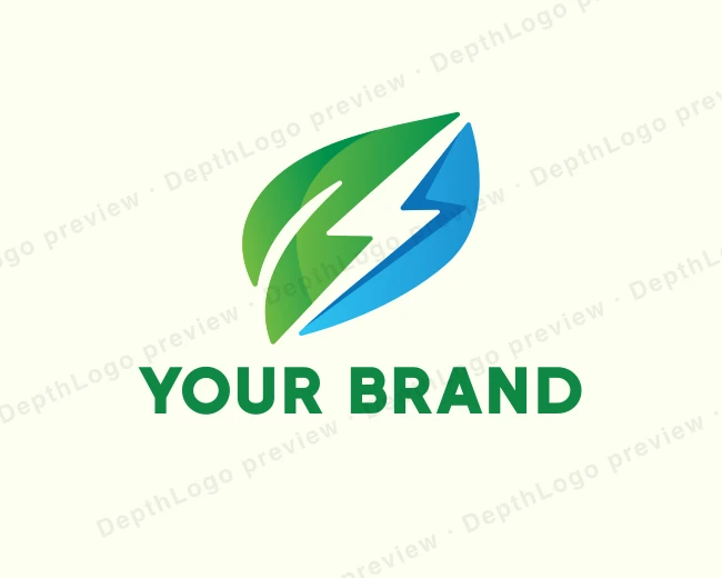 Renewable Green Energy logo template for Your Brand