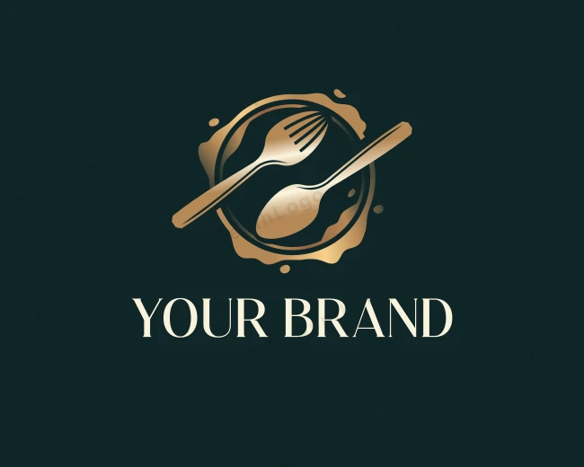 Restaurant Cutlery Dining logo template for Your Brand