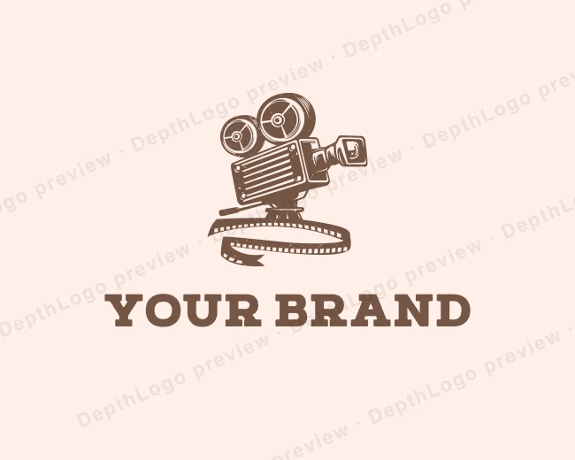 Retro Film Camera logo template for Your Brand