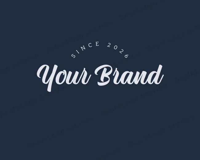 Retro Handwritten Studio logo template for Your Brand