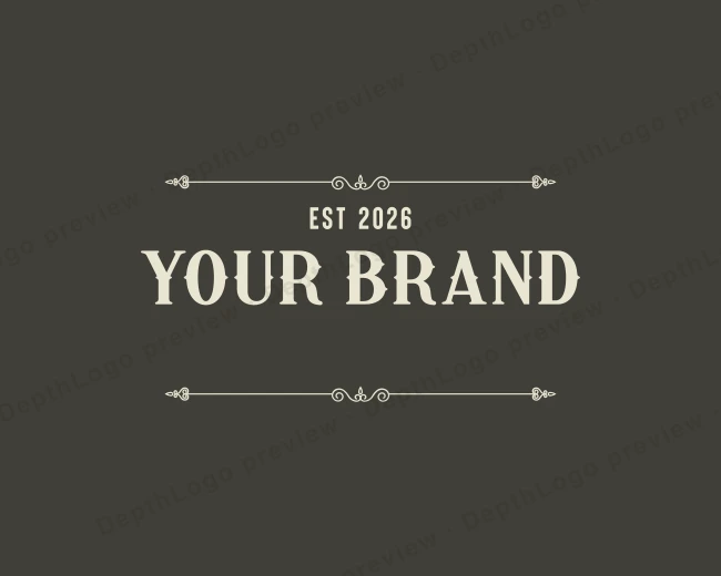 Retro Rustic Antique logo template for Your Brand