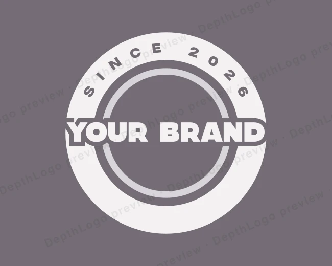Retro Urban Circle logo template for Your Brand