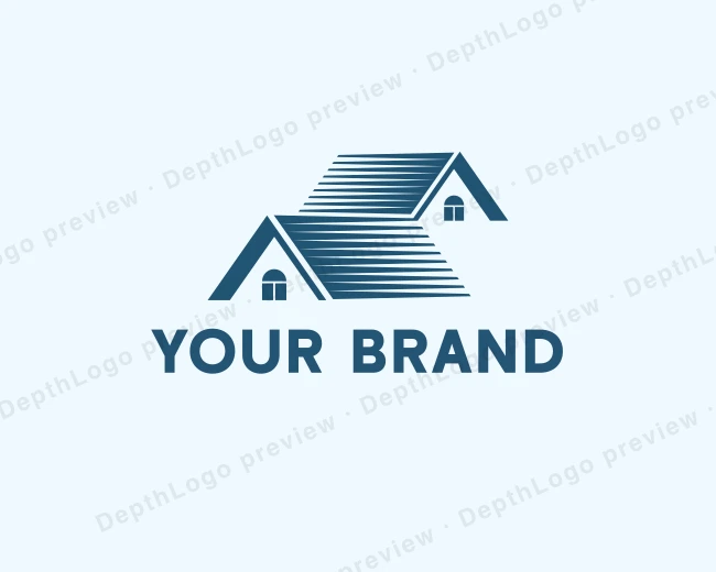 Roof House Property logo template for Your Brand