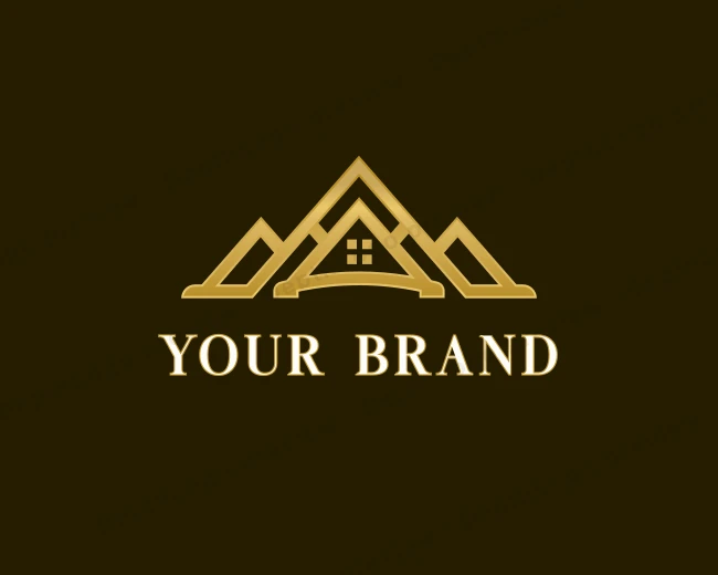 Roofing Architecture Builder logo template for Your Brand