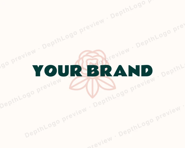 Rose Feminine Studio logo template for Your Brand