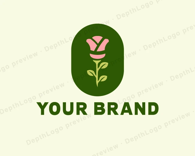 Rose Kimono Flower logo template for Your Brand