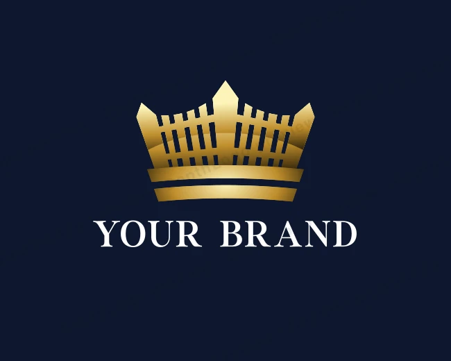 Royal Crown Fence logo template for Your Brand