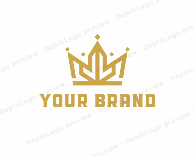 Royal King Crown logo template for Your Brand