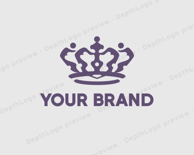 Royal King Crown logo template for Your Brand