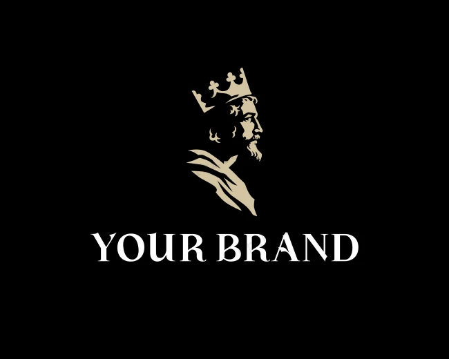 Royal King Crown logo template for Your Brand