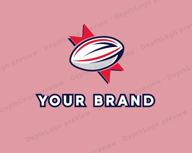 Rugby Sport League logo template for Your Brand