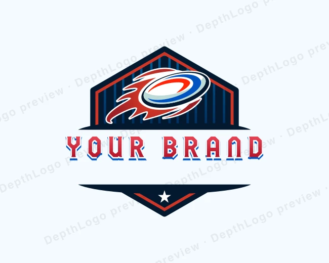 Rugby Sport Tournament logo template for Your Brand