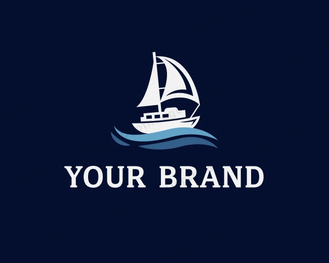 Sailboat Ship Sailing logo template for Your Brand