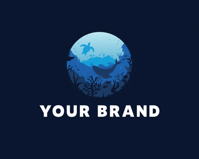 Sea Ocean Reef logo template for Your Brand