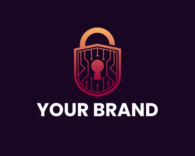 Security Digital Lock logo template for Your Brand