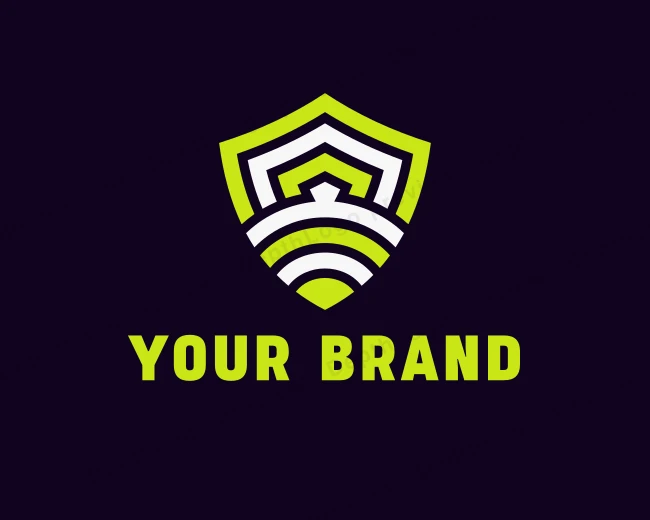 Shield Encryption Technology logo template for Your Brand