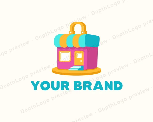 Shopping Bag Store logo template for Your Brand