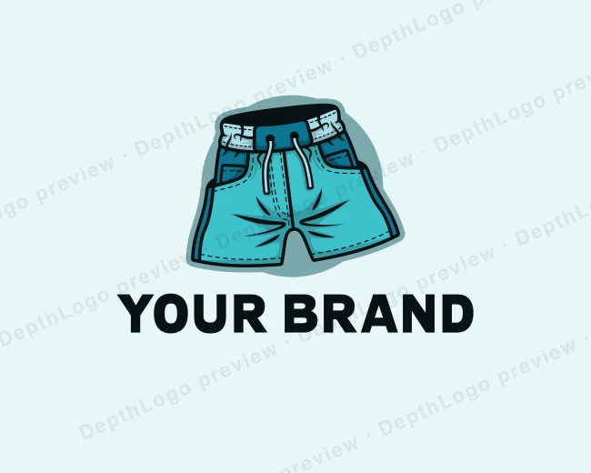 Shorts Clothing Apparel logo template for Your Brand