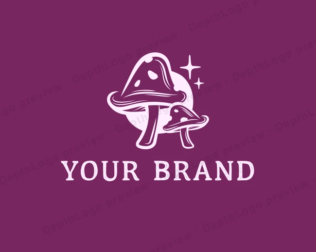 Shroom Fungi Mushroom logo template for Your Brand