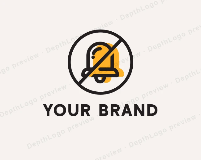 Silent Bell Alarm logo template for Your Brand