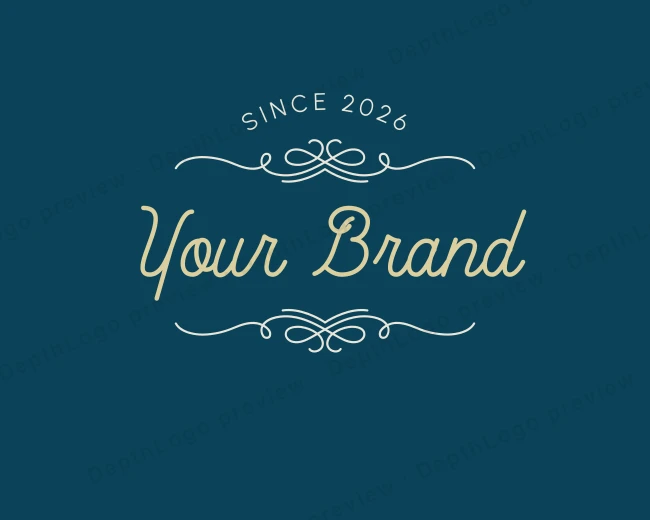 Simple Generic Calligraphy logo template for Your Brand