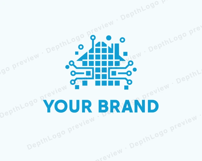 Smart Home Alarm logo template for Your Brand