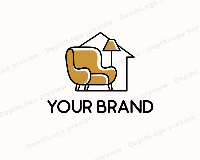 Sofa Furniture Chair logo template for Your Brand