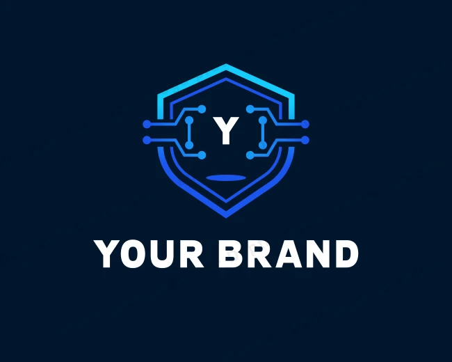 Software Tech Shield Digital logo template for Your Brand