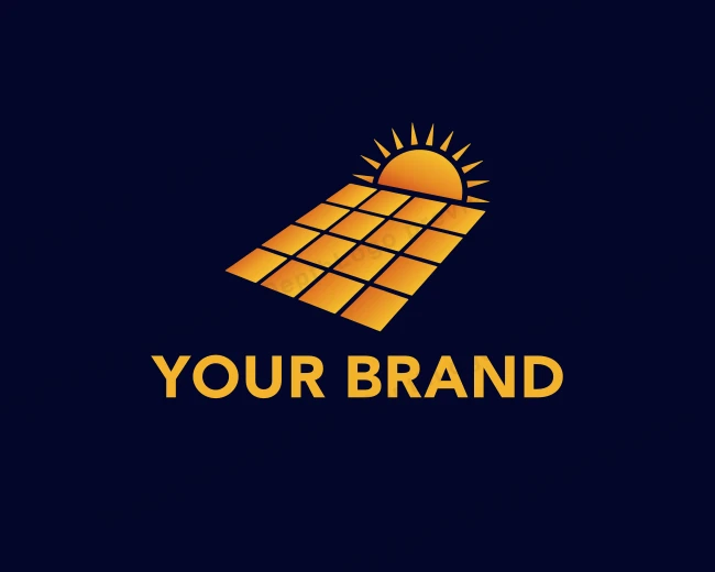 Solar Energy Solar Panel logo template for Your Brand