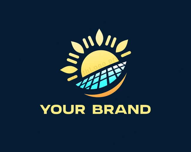 Solar Sun Energy logo template for Your Brand