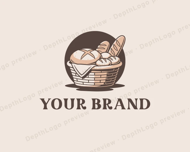 Sourdough Bread Bakery logo template for Your Brand
