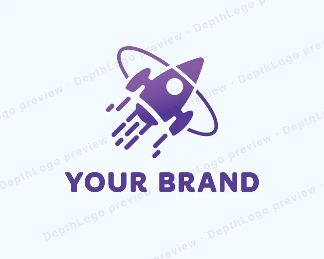 Space Rocket Explorer logo template for Your Brand