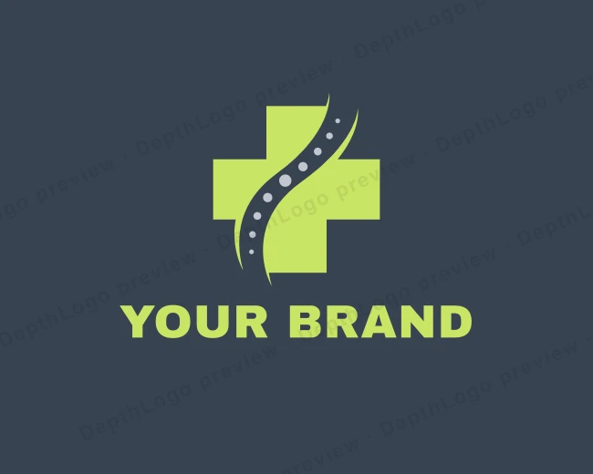 Spine Health Cross Chiropractor logo template for Your Brand