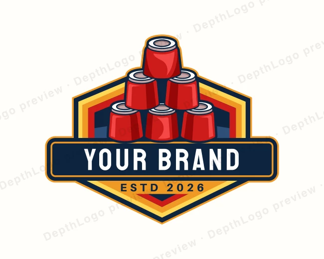 Sport Stacking Competition logo template for Your Brand