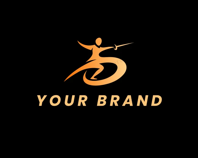Sports Athlete Sword logo template for Your Brand
