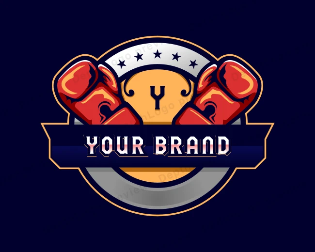 Sports Boxing Gloves logo template for Your Brand