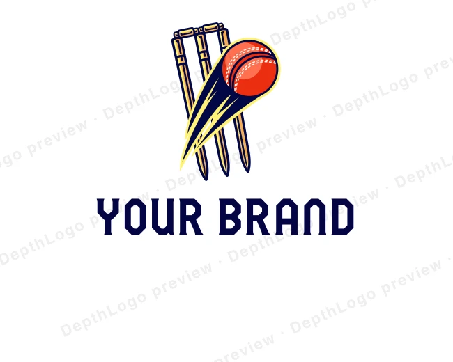 Sports Cricket League logo template for Your Brand