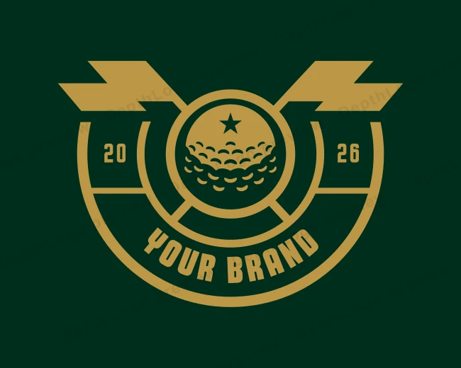 Sports Golf Ball logo template for Your Brand