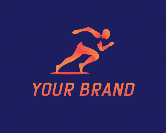 Sprint Active Running logo template for Your Brand