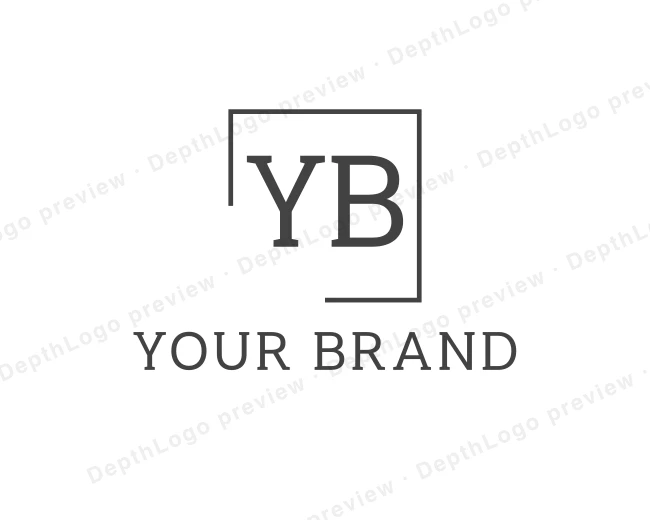 Square Minimalist Business logo template for Your Brand