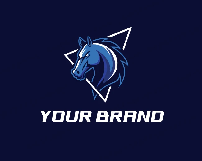 Stallion Horse Gaming logo template for Your Brand