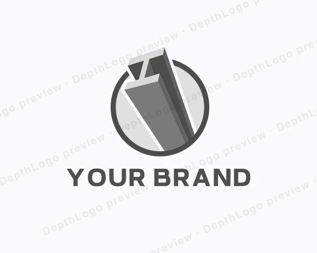 Steel Construction Beam logo template for Your Brand
