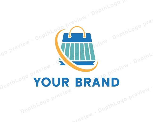 Store Shopping Bag logo template for Your Brand