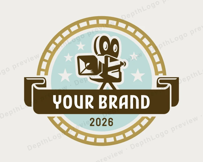 Studio Cinema Camera logo template for Your Brand